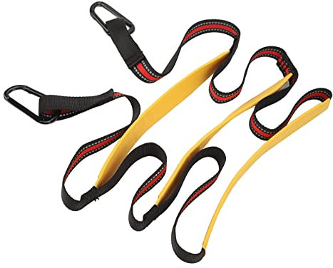 Scala a fune navale a 3 livelli, leggera, rimovibile, antiscivolo, in nylon per barche