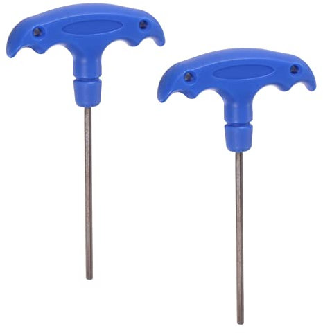 QUARKZMAN 2Stk H3 T-Griff Sechskant Schlüssel Schraubenschlüssel 3mm S2 Stahl T-Schlüssel Innen Sechseck Spanner Reparatur Werkzeug