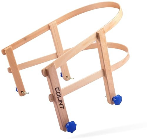 Explorer Colint Holz Lehne für Schlitten Rückenlehne universal für Kinder ab 1 Jahr und Erwachsene für Davos und Hörner Vollholz Schlittenlehne in Blau