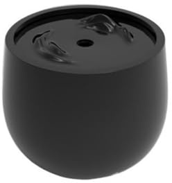 Desktop Fountain, Modernt ljus lyxigt rinnande vatten prydnader Fontän kretslopp Vatten funktioner Hemmakontor Skrivbord Fortune vattenskål Zen ornament,Decoration(Svart)