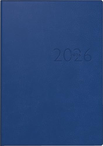 rido/idé bokkalender mod. studioplan int. 2026 | 168 × 240 mm, konstläder, blå