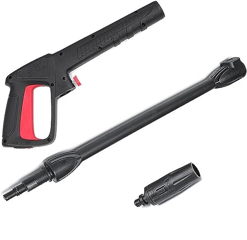 Trigger högtryckstvätt pistol jet bricka tillbehörssats snabbanslutning frigöringssystem för Bosch AQT Black & Decker, stav smutsspruta munstycke justerbar rengöringsslang 2350 PSI