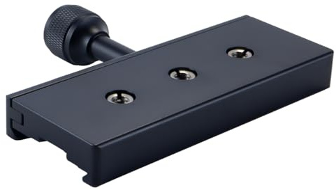 zalati Placa de liberación rápida de 120 mm compatible con Arca Swiss: adaptador de abrazadera QR con convertidor de tornillo de 1/4 y 3/8 para rótulas de trípode