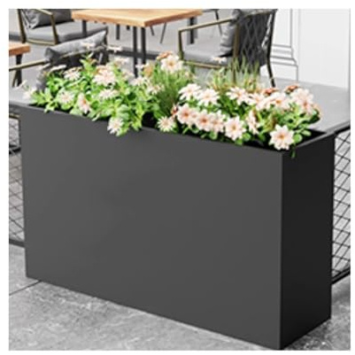 Zhaoj24-05 Macetero con Banco Valla de Caja Flores for Exteriores, cafetería Comercial Calle, Tienda té con Leche, Patio, Valla al Aire Libre