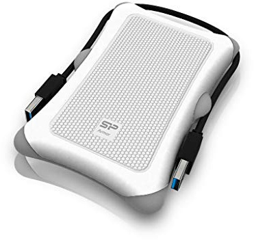 Silicon Power SP010TBPHDA30S3W externe Festplatte 1TB (6,4 cm (2,5 Zoll), USB 3.0) Anti-Shock weiß