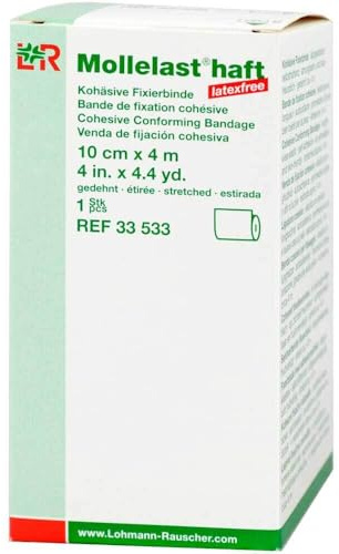 Mollelast 33533 Verbände, Haft latexfrei, 10 cm x 4 m, weiß