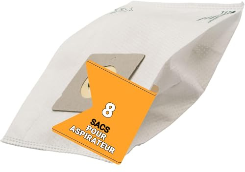 8 Sacchetti Aspirapolvere Rowenta Compatibili - Sacchetti per Aspirapolvere Rowenta in TNT con Filtrazione Avanzata - Modello RW19 TNT