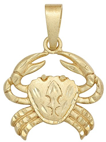 Jobo Sternzeichen-Anhänger Krebs aus 925 Sterling Silber vergoldet