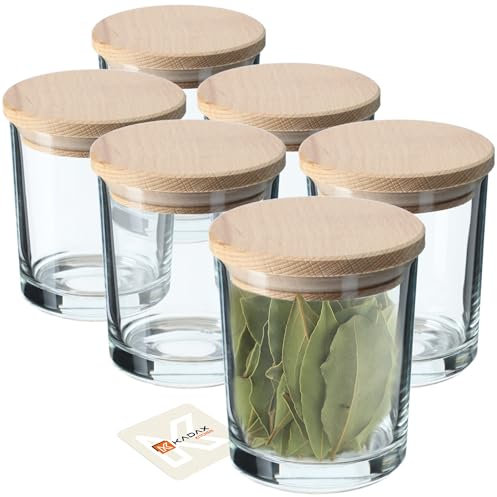 KADAX Cuencos de cristal, cuencos para aperitivos de cristal transparente, cuencos para salsas de cristal, cuencos para servir frutos secos, helados, salsas, postres y aceitunas (6 x…