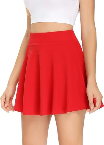 Jupe courte plissée en tricot pour filles