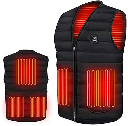 2023 Heizweste Beheizbare Weste Herren Damen Beheizte Weste ärmellos Jacke Mit Heizung Wärmeweste Beheizbare Jacke USB Eletriksche Heizweste für Ski Fahren, Angeln, Motorrad, Outdoor Ativitäten