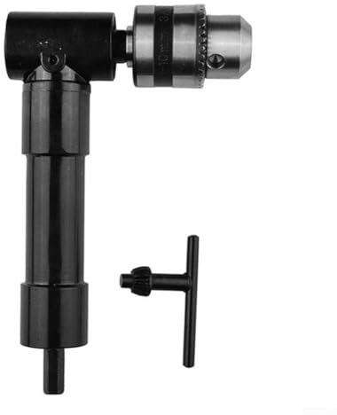 Besttoolifes Trapano angolare a 90 gradi, estensione curva ad angolo retto da 0,8-10 mm, codolo esagonale da 8 mm, adattatore professionale per trapano senza fili (testa in metallo)