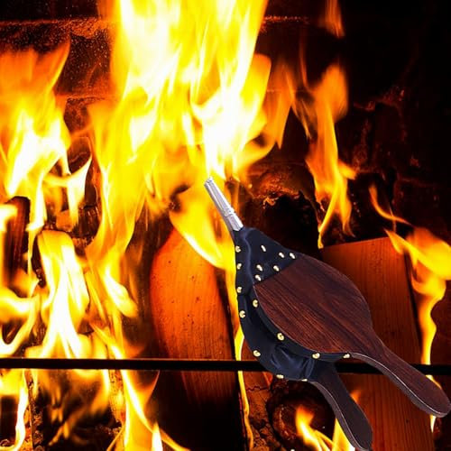 Boquilla de fuelle para chimenea, soplador de aire para estufa de leña, soplador de aire para hoguera, fuelle de cocina, camping, barbacoa, parrilla de carbón, chimenea, accesorios para hoguera
