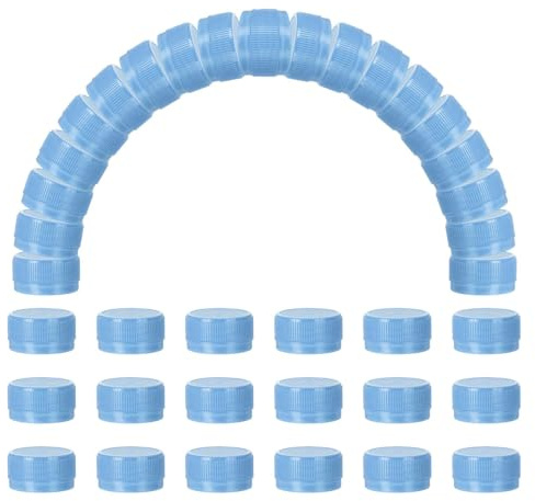 sourcing map Plastic Bottle Caps 30mm Water Bottles Top Matt Blue 100pcs | Bottle Screw Lid Top,Water Bottles Top Cap,for DIY Development,Imagination Intelligence Craft,Scrapbook Creative Gifts