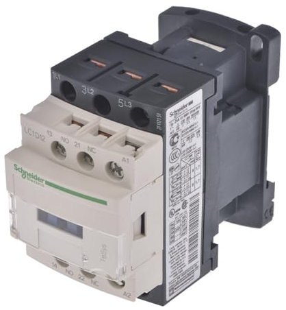 Schneider Electric, TeSys D contactor - 3P(3 NO) - AC-3 - <= 440 V 12 A - 48 V AC coil, LC1D12E7