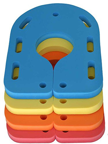 Tavola da nuoto per la riabilitazione, con collo galleggiante, 550 x 400 x 38 mm, colore: arancione