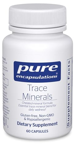 Pure Encapsulations Trace Minerals - Multimineral Supplement - Mineral Supplement - Supports Metabolism & Cellular Function* - Gluten Free & Vegan - 60 Capsules