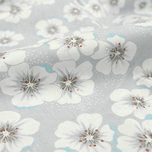 Hanjunzhao Peach Blossom Floral Print Fabric Cut By The Yard - 100% Cotton Fabric Pre-cuts 39 by 63 inches for Quilting, Sewing, and Kids Boy Girl Birthday Christmas Easter Decor (Peach Blossom)