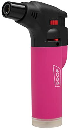 Soplete De Cocina Soft, Profesional Antorcha Butano Encendedor Mechero, Recargable Soplete con Bloqueo de Seguridad & Llama Ajustable para barbacóa Brulée Crema Cámping (Gas precargado)