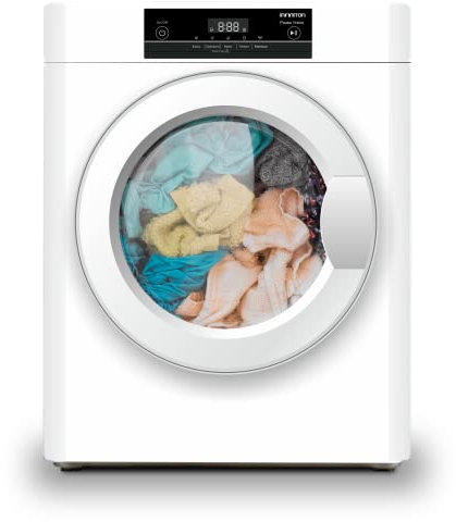 INFINITON | Secadora SD-A3B | Mini Secadora Evacuación | Carga Frontal | Air Venter | Sensores LED | Bloqueo Infantil | Clase Energética C | Capacidad 3 Kg | Color Blanco