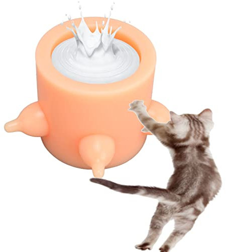 Welpen-Milchfutterspender, Silikon-Welpen-Pflegestation, Kätzchen-Milch-Futternapf mit 5 Nippeln, Haustiere, Kätzchenflaschen, Pflegezubehör für Mehrere Welpen, Kätzchen