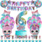 51 Pcs Decorazioni Lol Compleanno - Palloncini Helium, Decorazione Torta, Allestimento per 6 Anni - Surprise