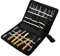 46 Pièces Cuisine Sculpture Ciseau Chef Outils Fruits Légumes Nourriture épluchage Ensemble Cuisine Ciseau Garnir Outils avec Sac de Transport