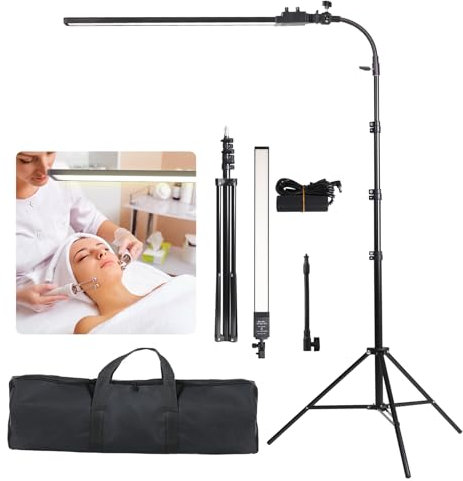FEIFANTEAM Kit di Luci Fotografiche LED Bastone Bi-colore Luminosità Regolabile per La Registrazione Video, La Fotografia in Studio, Live streaming, Luce di Riempimento Trucco,Tatuaggio Sopracciglia
