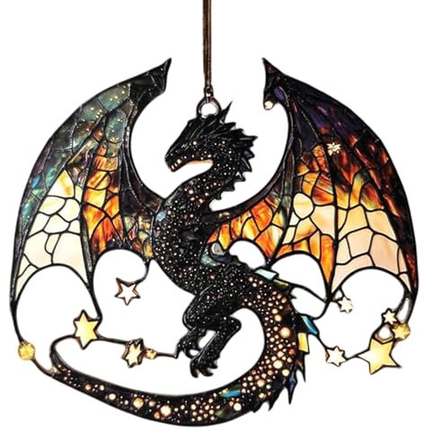 Attrape-Soleil en Forme de Dragon, Attrape-lumière en Acrylique, Attrape-Soleil Dragon, décoration à Suspendre, Attrape-lumière, décoration Murale pour fenêtre, Mur, Porche