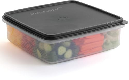 Plastic Storage Container with Lid – 3L Cupcake Carrier – Leakproof Cookie Storage Container Airtight – BPA-Free Plastic Container with Lid for Food Storage, Meal Prep, Leftovers, Cupcakes