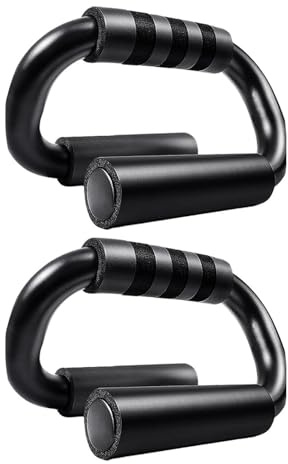 wisoolkic Armhävningsstänger S-formade armhävningshandtag för effektiv styrketräning och bärbar hemmaträningsutrustning Fitness Paralletter Styrketräning Halkfri stång Herr Hemträning Träning Muskel