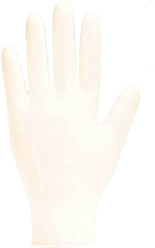 Bodyguards GL818 Lightly Powdered Latex Disposable Gloves - Box of 100 X 2 (Large)