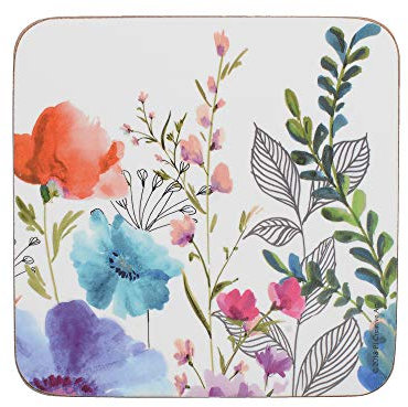 Creative Tops C000338 Premium Untersetzer mit Unterseite aus Kork, bedruckt, Motiv: Wiesenblume