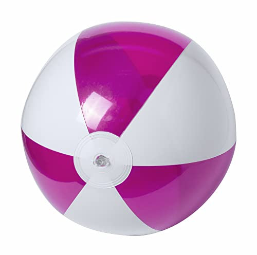 ANTEVIA - Ballon de plage gonflable translucide ø28cm | PLUS DE 10 MODÈLES | Volley Jeux Enfant Piscine | Matière : PVC |Couleur : Violet (Zeusty violet)
