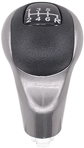 Doo Engy Schaltknauf 6 Gang Schalthebelknopf Schalthebel Schaltkopf Schalthebelgriff Schaltgetriebe Kopf Knauf Knopf Deckel manuell grau schwarz für Civic 8 ab 2005