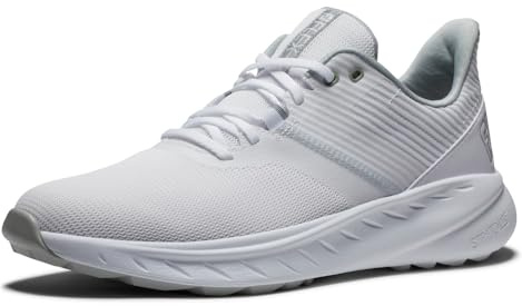 Footjoy - Flex, Zapatos de Golf, White/White/Grey,