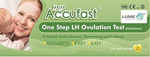 Test di Ovulazione LH Accufast 5 Pezzi – Autotest Rapido e Affidabile per Monitorare Giorni Fertili, Risultato in 5 Minuti