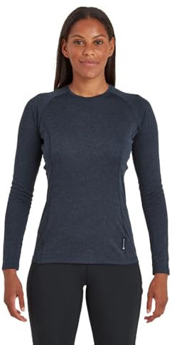 Montane Women's F Dart Long Sleeve T-Shirt Eclipse Blue Uk12/Eur40/Us8/M, Multicoloured, M