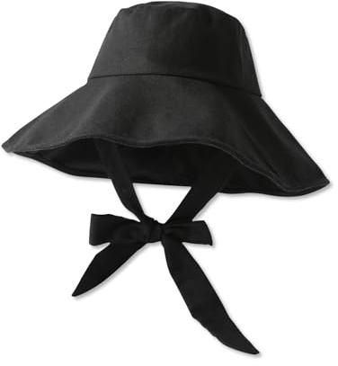 LumiSyne Cappello da Sole Tesa Larga per Donna Uomo UPF 50+ Protezione UV Morbido Traspirante Cotone Cappello da Pescatore con Sottogola Regolabile Pieghevole Cappello da Spiaggia Cappello Estivo