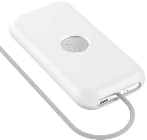 GLILAVOX Kompatibel mit Apple Vision Pro Battery Case, Silikon Hülle für Akku Schutzhülle, für Vision Pro Zubehör Batteriefach, Staub und stoßfest (Weiß)
