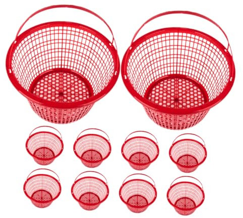 iplusmile 10 Pièces Panier de cueillette de Fruits paniers de Fraises pour de fête Panier de Baies Panier Rangement Panier de cueilleur de Fruits Panier de récolte