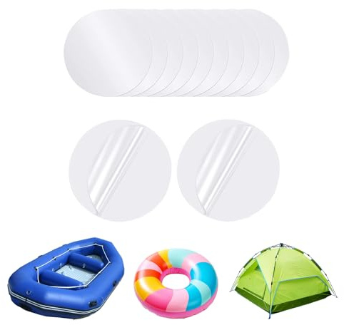 Générique Inflatable Patch Repair Kit, Air Mattress Repair Kit | Waterproof TPU Swimming Ring Sticker Patch, Tape, High Viscosity, Long Hard Adhesion