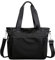 YANAIER Damen Handtaschen Schultertasche Wasserdicht Nylon Casual Multifunktionale Umhängetaschen Damen Hobos Schultertasche Shopper Tasche Schwarz