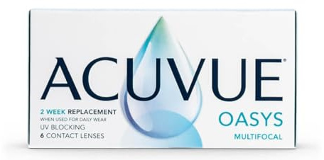 ACUVUE OASYS MULTIFOCAL - Lenti a contatto quindicinali per la presbiopia - Protezione UV;-7.00 diottrie; BC 8.4; DIA 14.30; ADD Medium; 6 lenti