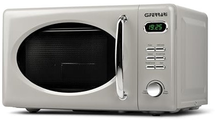 G3 Ferrari G10155 Sapormio Vintage Micro-ondes Vintage Combiné Numérique, 1150 W, 20 litres, 8 programmes, 4 modes de cuisson, accessoires inclus, minuterie 60 min, craie