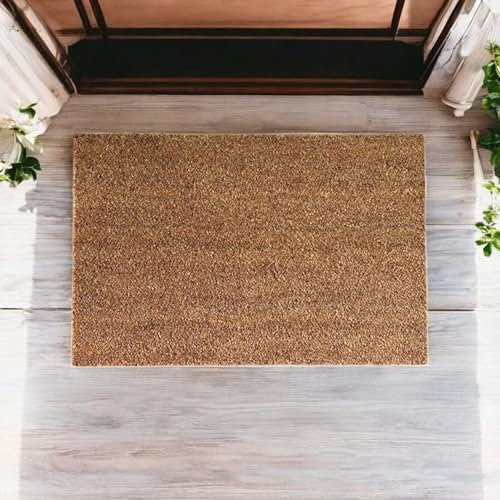 Pro Home Door Mat 40x60cm – Non-Slip Coco Coir Door Mats with Latex Backing – Heavy Duty Door Mats Outdoor for Mud, Dirt and Moisture Protection in Garden, Patio, Garage or Entryway (1, 40x60cm)