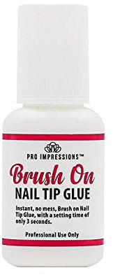 Pro Impressions Professional Brush On Nail Tip Glue