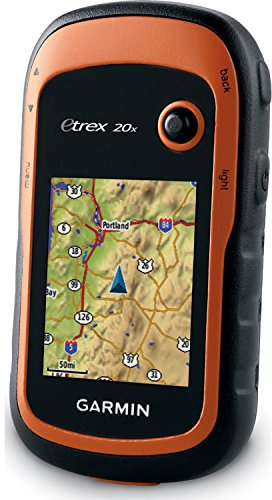 Garmin eTrex 20x, Handheld GPS Navigator, Enhanced Memory and Resolution, 2.2-inch Color Display, Water Resistant, Model:010-01508-00