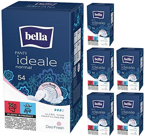 bella Panty Slipeinlagen Ideale Normal mit Frischeduft 6er Pack (6 x 54 Stück)