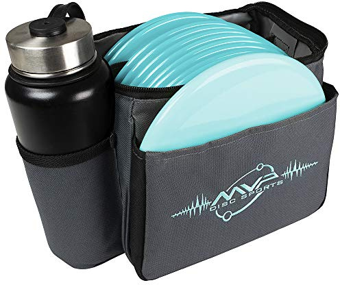 MVP Disc Sports Cell Disc Golf Starter Bag (Gray/Aqua)